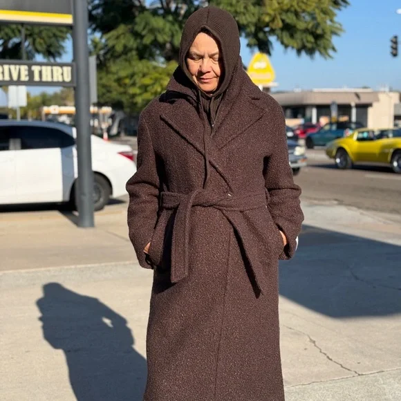 Warm, brown coat from Calvin Klein. Size s (I would say more small/medium) - Picture 9 of 11